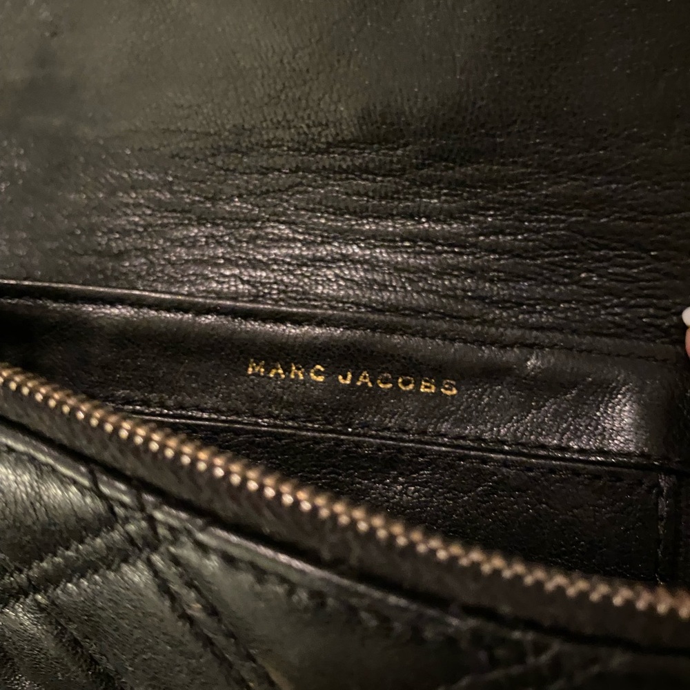 Marc Jacobs Black Baroque Leather Shoulder Bag - Picture 13 of 13
